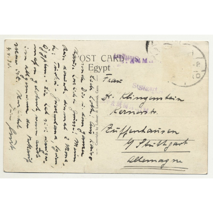 Lehnert & Landrock: Cairo - Interior Of The Mosque Mohamed Ali (Vintage RPPC 1930)