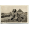 Lehnert & Landrock: Cairo - The Excavated Sphinx (Vintage RPPC 1933)
