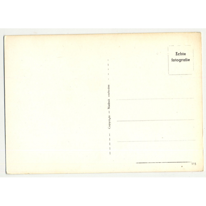 Brunette Pin Up Girl In The Surf / Two Piece Swimsuit (Vintage RPPC ~1960s)