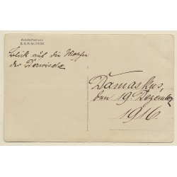 Damaskus: Deutsche Asienkorps Soldaten Vor Moscheen (Vintage RPPC 1916)