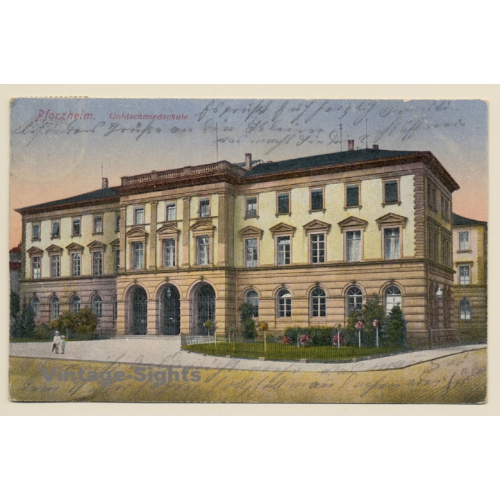 Pforzheim: Goldschmiedeschule (Vintage PC 1919)