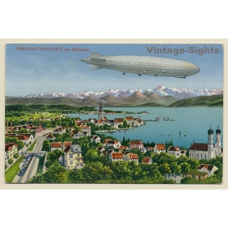 Friedrichshafen am Bodensee / Germany: Zeppelin - Luftschiff (Vintage PC 1927)