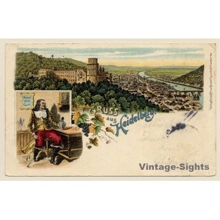 Heidelberg / Germany: Trompeter Von Säckingen - Panorama (Vintage PC Litho 1903)