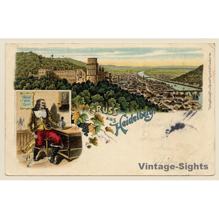 Heidelberg / Germany: Trompeter Von Säckingen - Panorama (Vintage PC Litho 1903)