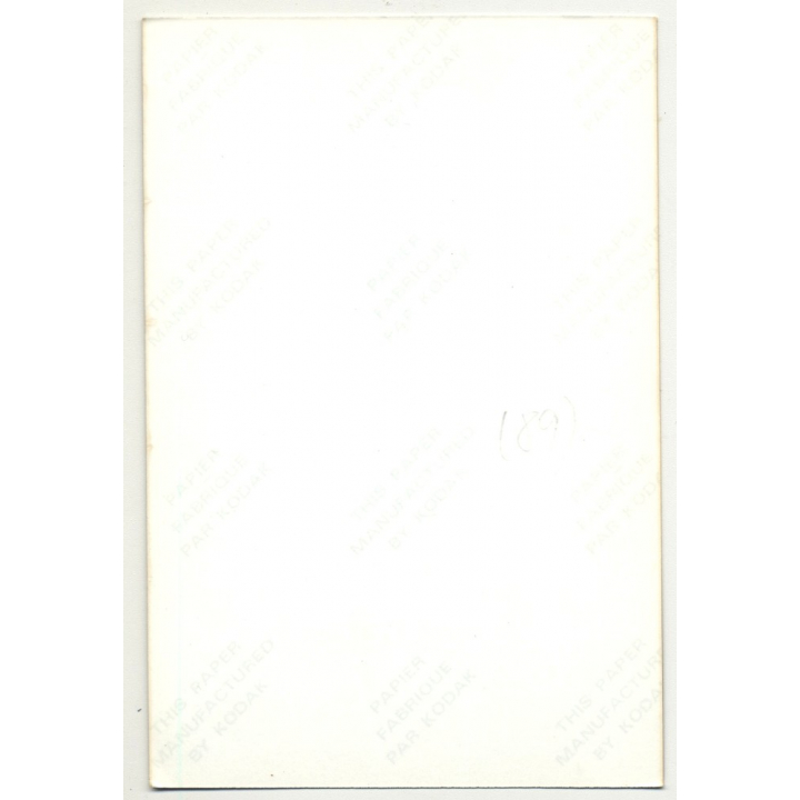 Nude Woman In Transparent Fetish Raincoat / Shower (Vintage Photo Germany ~1980s)