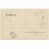 Konstany am Bodensee: Dampfer - Münster - Seeufer (Vintage PC Litho 1905)
