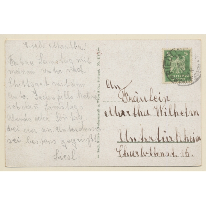 Riedlingen an der Donau: Teilansicht (Vintage PC 1921)