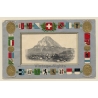 Glarus / Switzerland: Mountain - Coat Of Arms (Vintage PC 1900s)