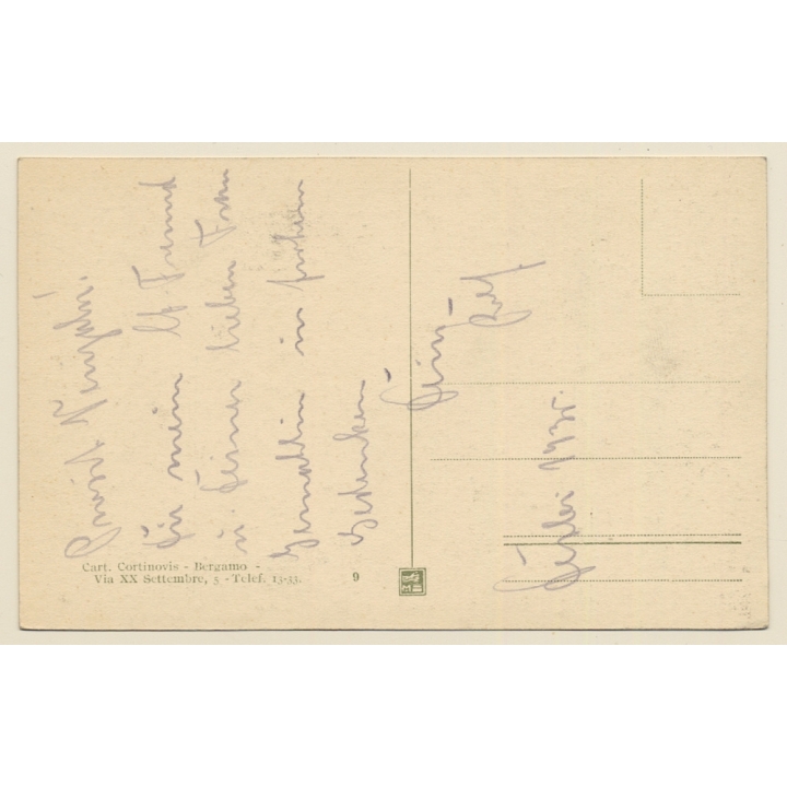 Bergamo / Italy: Panorama - Torre Ai Caduti (Vintage PC ~1920s)