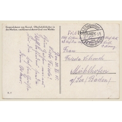 WW1: Generaloberst Von Kessel & Graf Von Moltke (Vintage PC 1905)