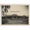 Coquilhatville / Congo Belge: Hospital Reine Elisabeth Construction Site (Vintage Photo 1929)