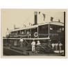 Congo Belge: King Albert I. & Queen Elisabeth On Board Of Steamer Bastogne (Vintage Photo 1928)