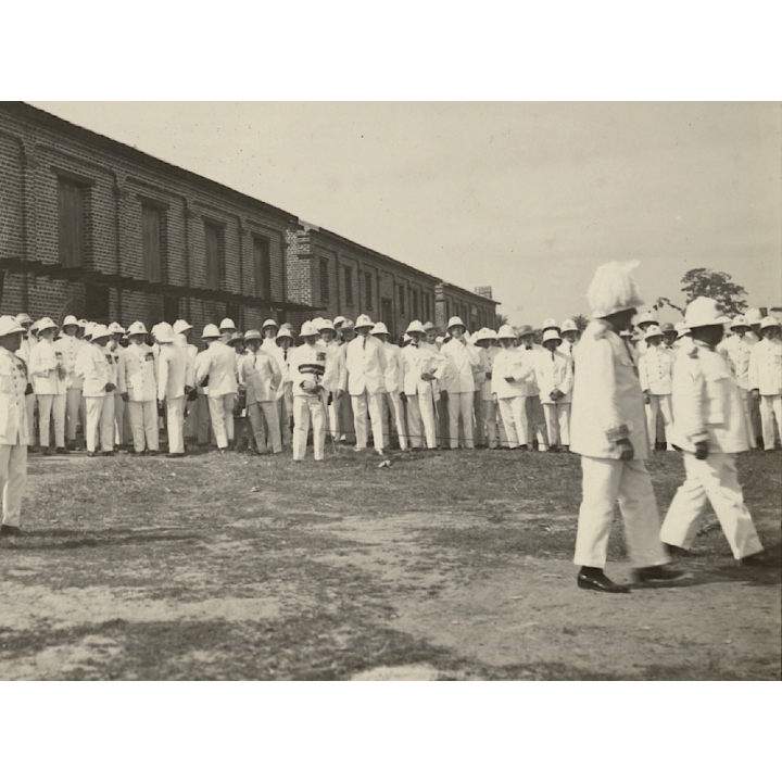 Congo Belge: King Albert I. & Force Publique During Royal Visit (Vintage Photo 1928)