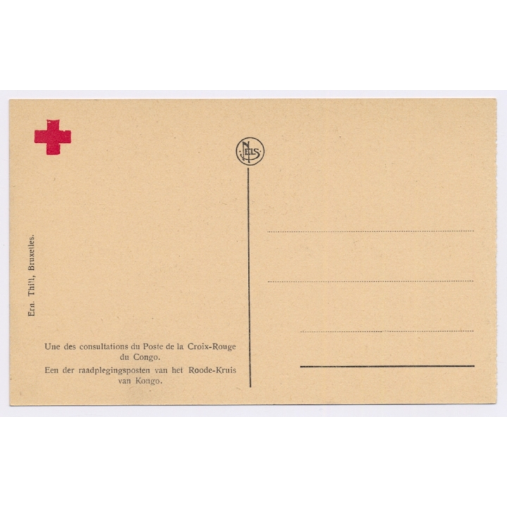 Congo Belge: Consultations du Poste de la Croix Rouge / Red Cross (Vintage PC ~1920s)