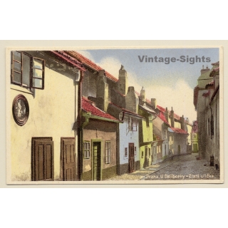 Praha - Prague / Czechia: Goldenes Gässchen - Zlata Ul. (Vintage PC ~1930s)