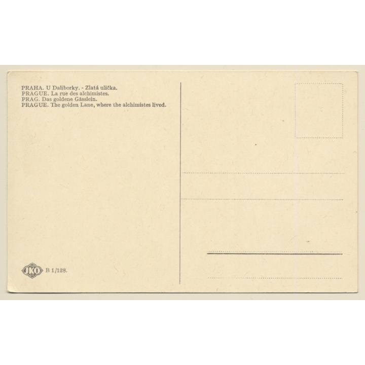 Praha - Prague / Czechia: Goldenes Gässchen - Zlata Ul. (Vintage PC ~1930s)