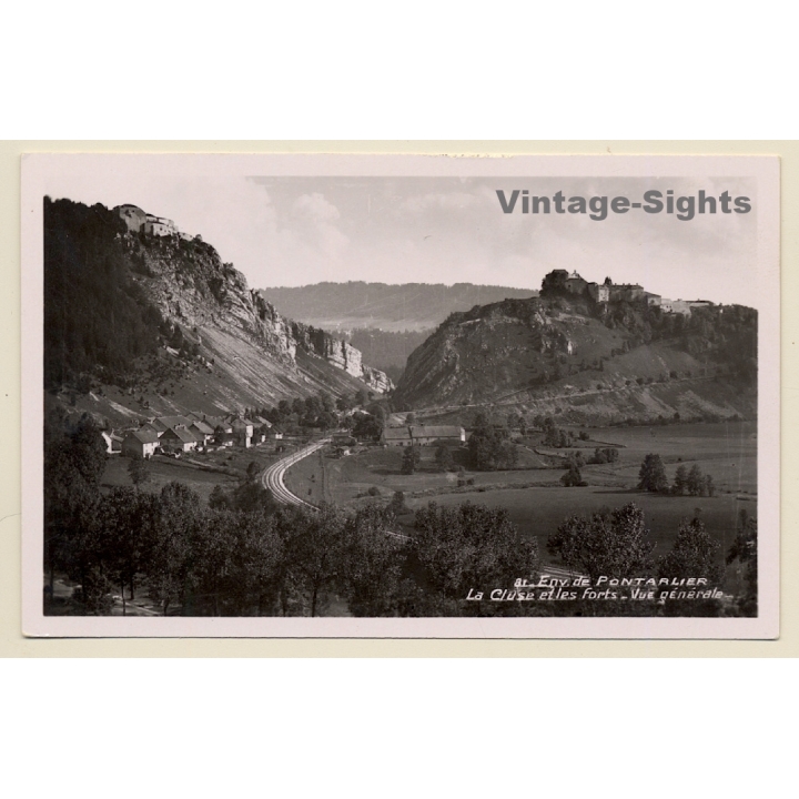 Pontalier / France: Total View (Vintage RPPC ~1940s)