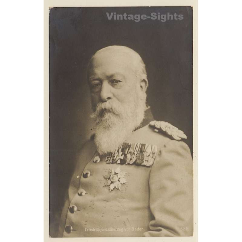 Friedrich, Großherzog von Baden (Vintage RPPC 1915)