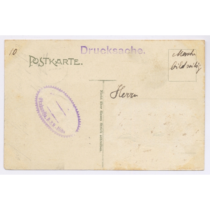 Windhuk / Deutsch-Südwestafrika: Palais Des Gouverneurs (Vintage Artist PC)