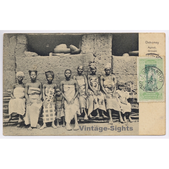 Dahomey / Benin: Agoué - Group d'Indigénes / Ethnic (Vintage PC 1920)