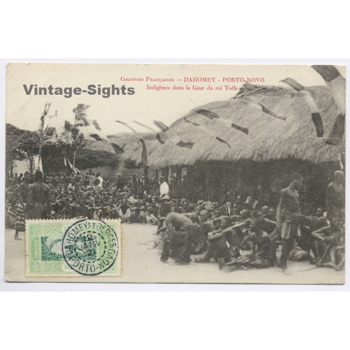 Dahomey - Porto-Novo / Benin: Indigénes dans la Cour du roi Toffa / Ethnic (Vintage PC 1921)