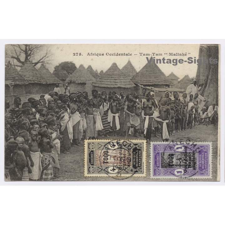 Niger: Tam-Tam Malinké / Tribal Gathering - Ethnic (Vintage PC 1921)