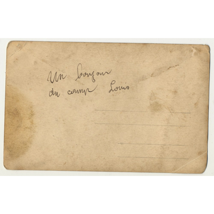 Portrait Of Handsome Muscular Guy / Gay INT (Vintage RPPC ~1910s/1920s)