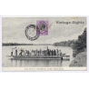 Upington / South Africa: The Pont - Ferry - Natives - Horses (Vintage PC 1919)