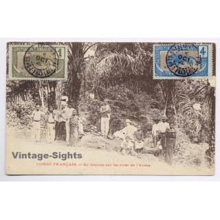 Congo Francais: En Brousse Sur Les Rives de l'Alima (Vintage PC 1920)