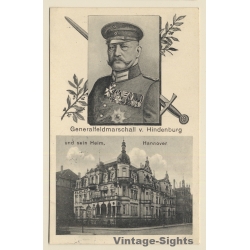 Generalfeldmarschall v. Hindenburg & sein Heim, Hannover - Kohlbachtal (Vintage PC 1915)