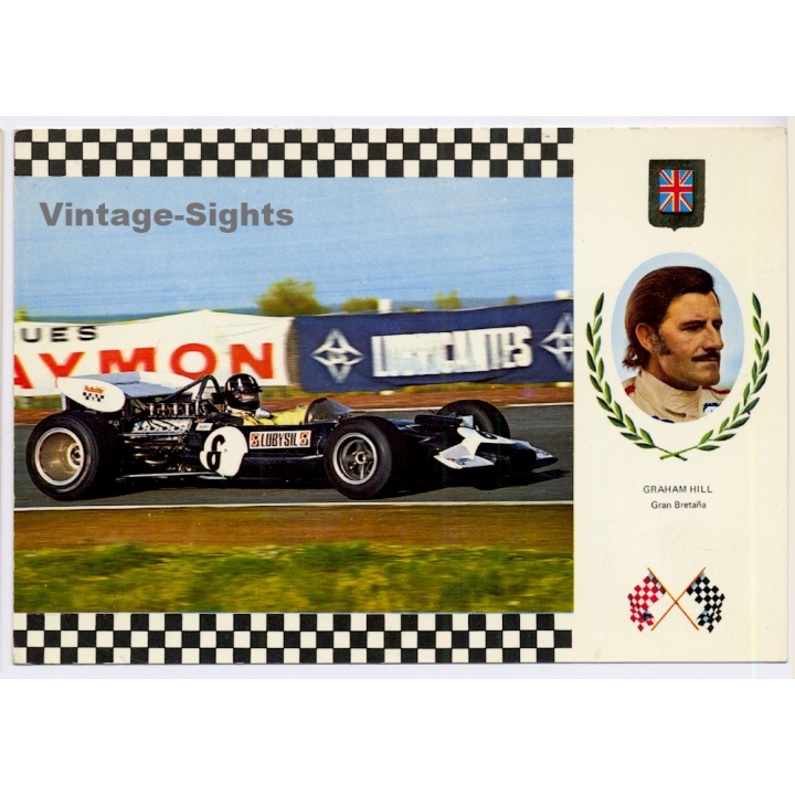 Graham Hill (GB) Lotus 49C Ford V8  Formula 1 (Vintage PC 1970s)