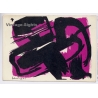 Gérard Schneider: Aquarell 1955  / Modern Art (Vintage Artist PC 1958)