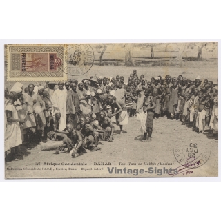 Dakar / Senegal: Tam-Tam de Habbes (Macina) / Ethnic (Vintage PC 1930)