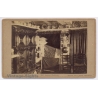 A. Jager (1825-1905): Het Eiland Marken / Traditional Dutch Interior (Vintage Cabinet Card ~1880s)