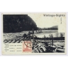 Manchukuo (China): Timber Rafting - Wood Industry - Jilin(Vintage PC ~1930s)