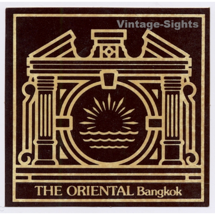 Bangkok / Thailand: The Oriental Hotel (Vintage Self Adhesive Luggage Label)