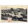 Manchukuo (China): Street Scene in Gaiping / Gaizhou (Vintage PC ~1930s)