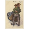 Schwarzwald Tracht: Black Forest Dance - Traditional Costumes*6 (Vintage Artist PC ~1910s)