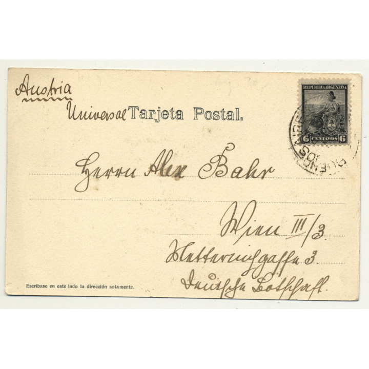 Buenos Aires / Argentina: Colegio Normal (Vintage Postcard 1906)