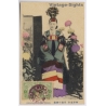 Korean Girl In Dance Dresses / Traditional Costume (Vintage PC 1920)