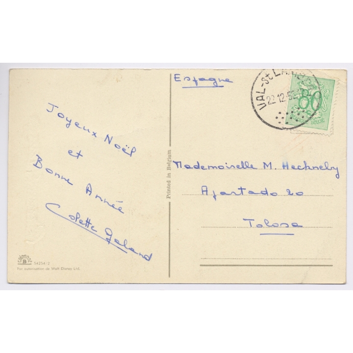 Disney: Mickey Mouse, Donald Duck, Huey & Pig (Vintage PC 1956)