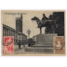 Torino / Italy: Piazza Castello - Monumento al Cavaliere d'Italia (Vintage PC 1937)