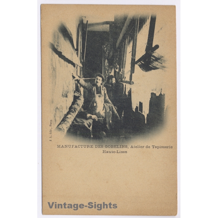 Manufacture Des Gobelins: Atelier de Tapisserie Haute-Lisse (Vintage PC 1900s)