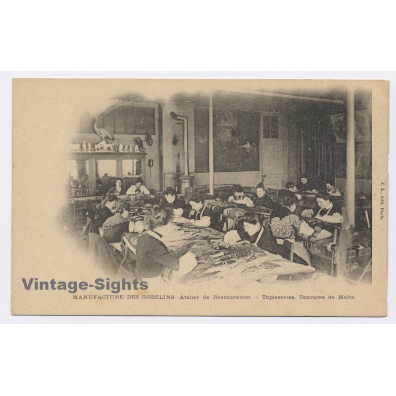 Manufacture Des Gobelins: Atelier de Restauration  (Vintage PC 1900s)