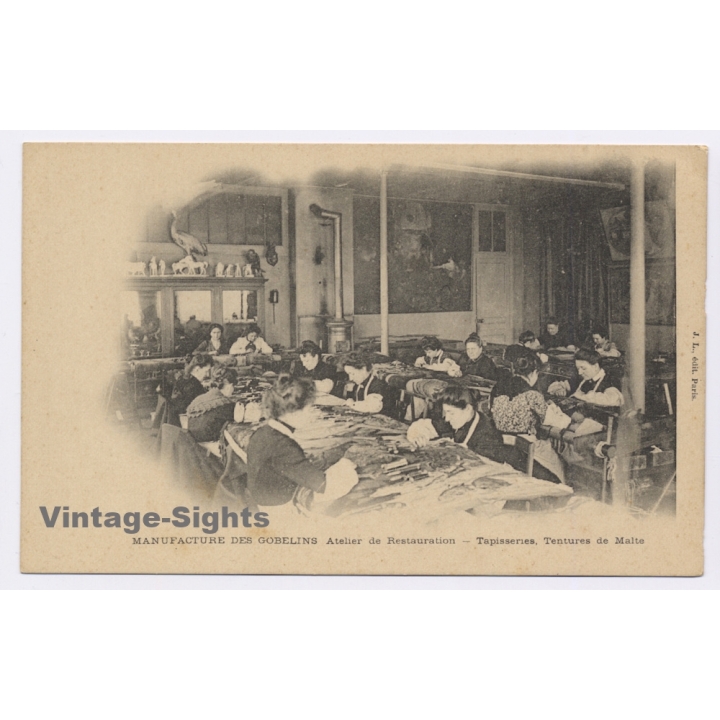 Manufacture Des Gobelins: Atelier de Restauration  (Vintage PC 1900s)