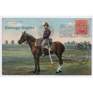 Belgian Army: Chasseur à Cheval - Trompette / Cavalry (Vintage PC 1918)