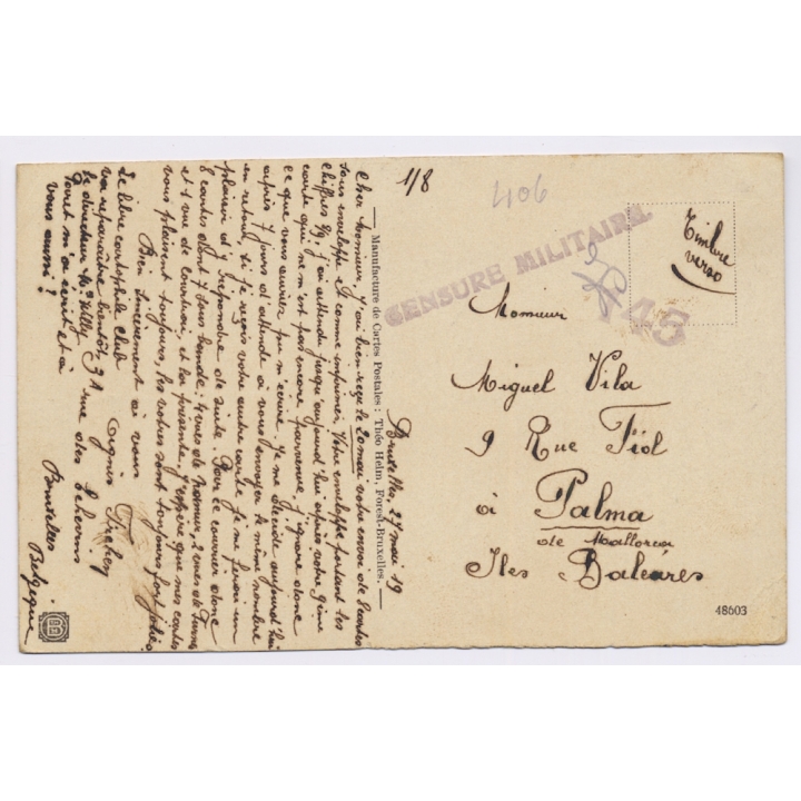 Belgian Army: Chasseur à Cheval - Trompette / Cavalry (Vintage PC 1918)