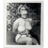 BDSM Study: Busty Blonde Maid In Chain Bondage / Gag - Septum (2nd Gen. Photo France  1960s)