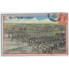 Patriotism: We Are Ten Million Strong - Soldiers / Cuban Stamp! (Vintage PC 1919)