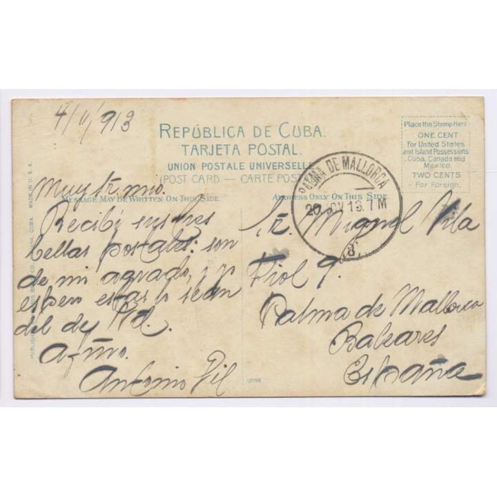 Isle of Pines / Cuba: Steamer Landing (Vintage PC 1913)